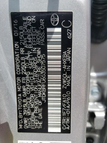 Photo 11 VIN: JTDKBRFU6G3507575 - TOYOTA PRIUS 