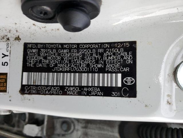 Photo 11 VIN: JTDKBRFU7G3001110 - TOYOTA PRIUS 