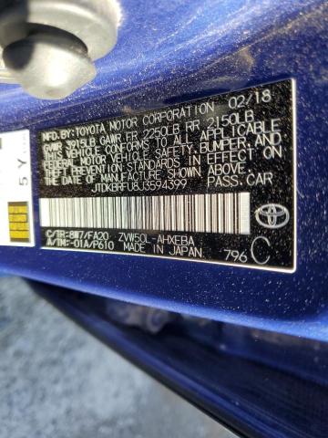 Photo 11 VIN: JTDKBRFU8J3594399 - TOYOTA PRIUS 