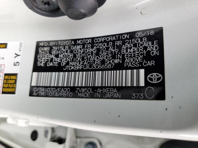 Photo 11 VIN: JTDKBRFUXJ3066587 - TOYOTA PRIUS 