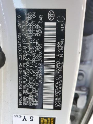 Photo 11 VIN: JTDKBRFUXJ3078190 - TOYOTA PRIUS 