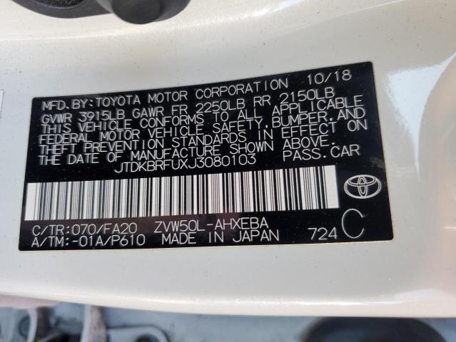 Photo 11 VIN: JTDKBRFUXJ3080103 - TOYOTA PRIUS 