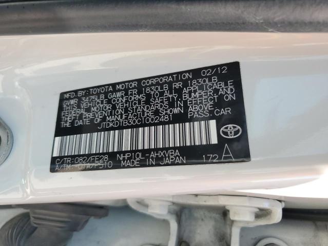 Photo 11 VIN: JTDKDTB30C1002481 - TOYOTA PRIUS C 