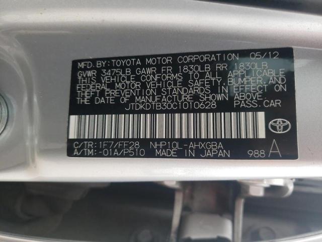 Photo 9 VIN: JTDKDTB30C1010628 - TOYOTA PRIUS C 