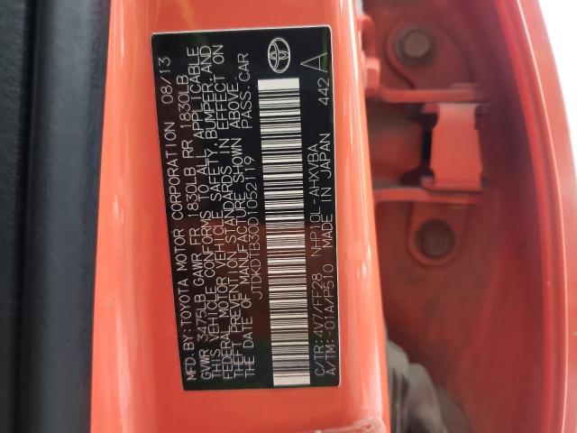 Photo 11 VIN: JTDKDTB30D1052119 - TOYOTA PRIUS C 