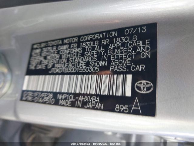 Photo 8 VIN: JTDKDTB30D1550305 - TOYOTA PRIUS C 