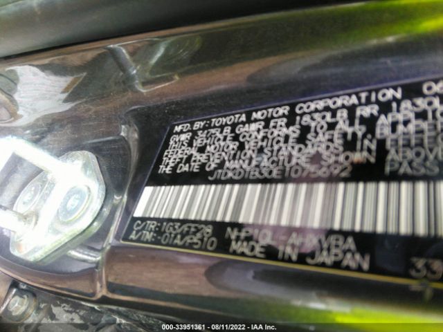 Photo 8 VIN: JTDKDTB30E1075692 - TOYOTA PRIUS C 