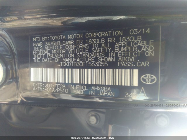 Photo 8 VIN: JTDKDTB30E1563055 - TOYOTA PRIUS C 