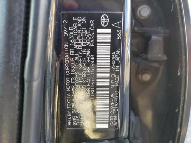 Photo 11 VIN: JTDKDTB31C1519448 - TOYOTA PRIUS C 