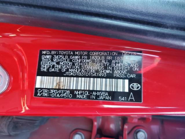 Photo 11 VIN: JTDKDTB31D1547493 - TOYOTA PRIUS 