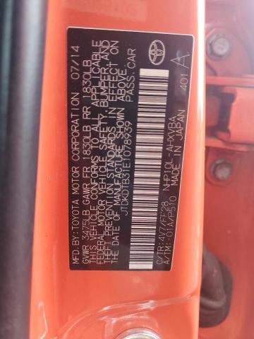 Photo 12 VIN: JTDKDTB31E1078939 - TOYOTA PRIUS C 