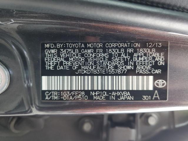 Photo 11 VIN: JTDKDTB31E1557877 - TOYOTA PRIUS C 