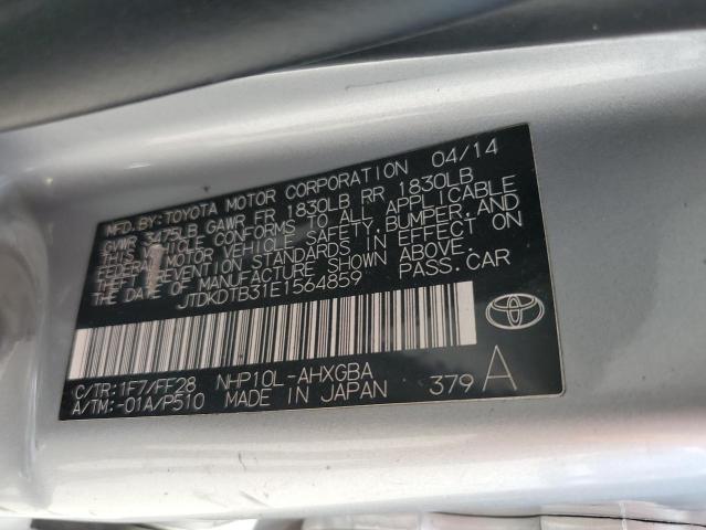 Photo 11 VIN: JTDKDTB31E1564859 - TOYOTA PRIUS C 