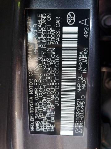 Photo 12 VIN: JTDKDTB31F1088016 - TOYOTA PRIUS C 