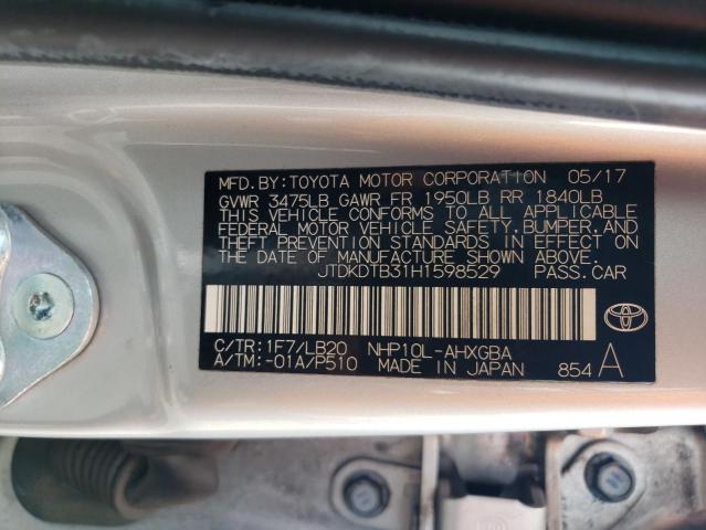 Photo 11 VIN: JTDKDTB31H1598529 - TOYOTA PRIUS 