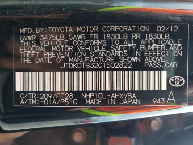 Photo 11 VIN: JTDKDTB32C1502822 - TOYOTA PRIUS 