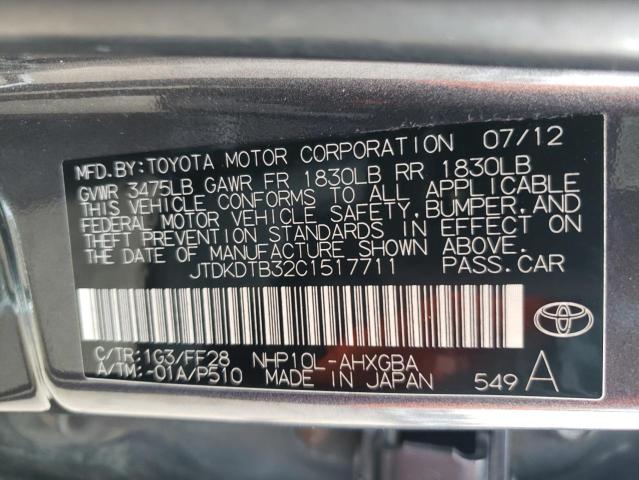 Photo 11 VIN: JTDKDTB32C1517711 - TOYOTA PRIUS 