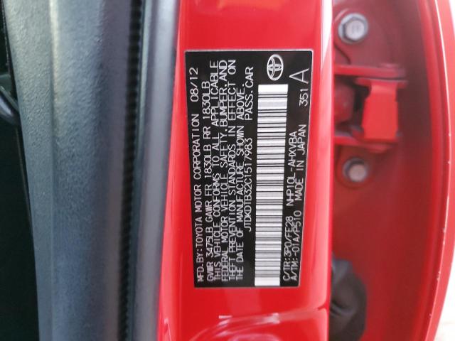 Photo 11 VIN: JTDKDTB32C1517983 - TOYOTA PRIUS C 