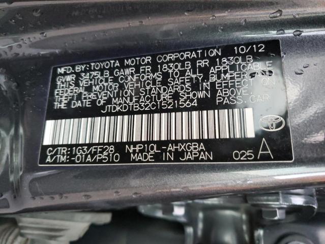 Photo 11 VIN: JTDKDTB32C1521564 - TOYOTA PRIUS 