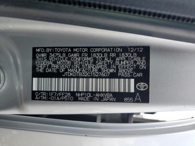 Photo 11 VIN: JTDKDTB32C1527607 - TOYOTA PRIUS C 