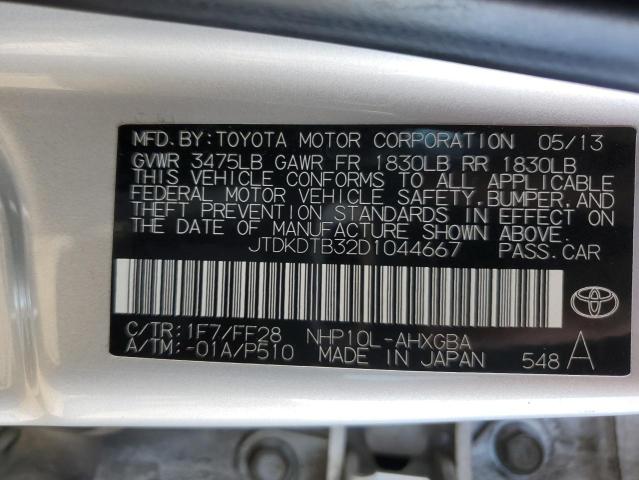 Photo 11 VIN: JTDKDTB32D1044667 - TOYOTA PRIUS C 