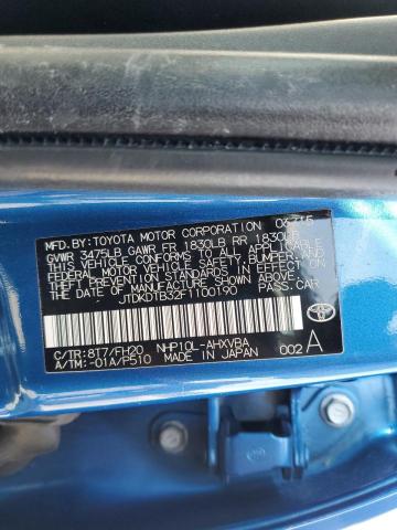 Photo 11 VIN: JTDKDTB32F1100190 - TOYOTA PRIUS 