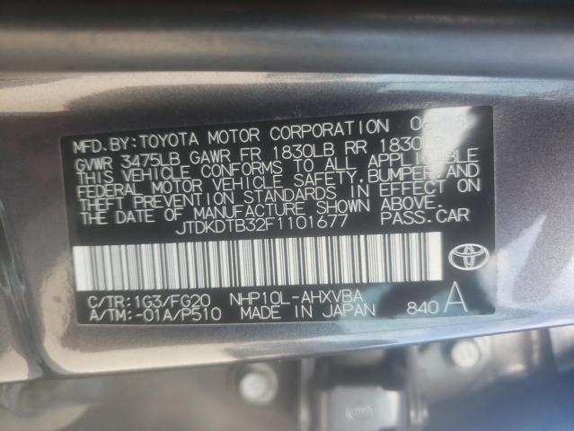 Photo 9 VIN: JTDKDTB32F1101677 - TOYOTA PRIUS C 