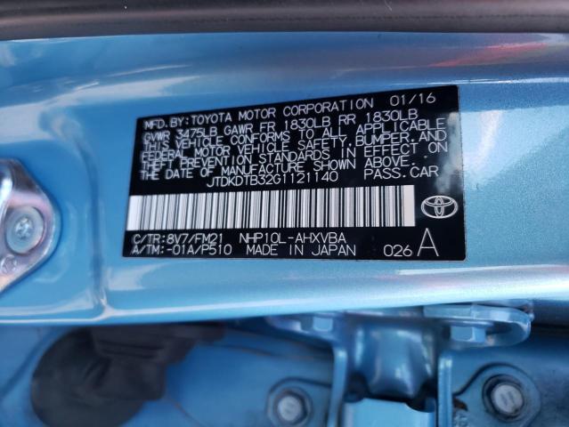 Photo 9 VIN: JTDKDTB32G1121140 - TOYOTA PRIUS C 