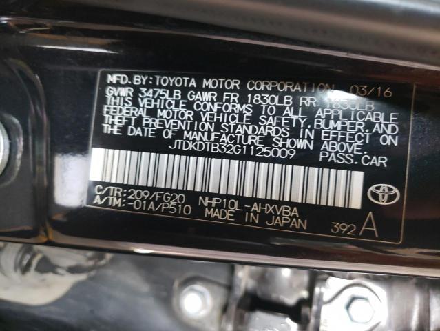 Photo 11 VIN: JTDKDTB32G1125009 - TOYOTA PRIUS C 