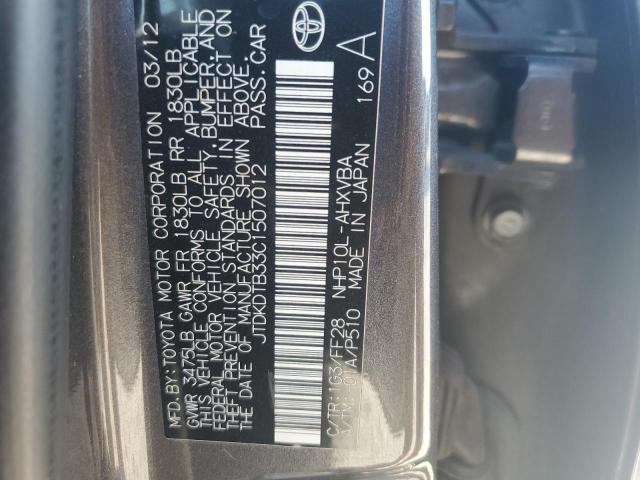 Photo 11 VIN: JTDKDTB33C1507012 - TOYOTA PRIUS C 