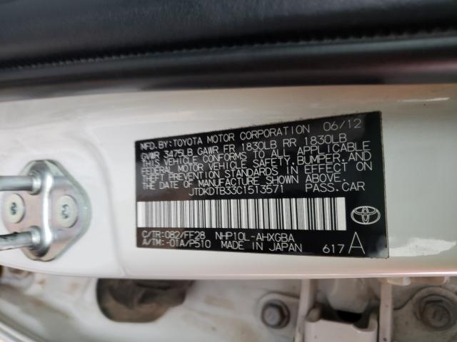 Photo 9 VIN: JTDKDTB33C1513571 - TOYOTA PRIUS C 