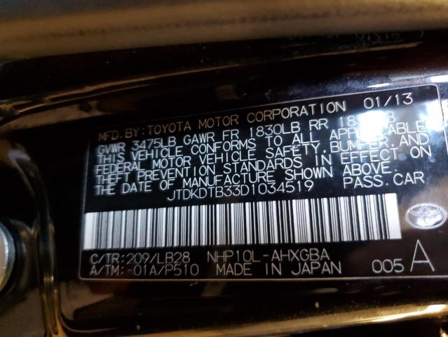 Photo 11 VIN: JTDKDTB33D1034519 - TOYOTA PRIUS C 