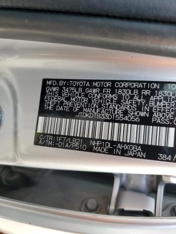 Photo 11 VIN: JTDKDTB33D1554056 - TOYOTA PRIUS 