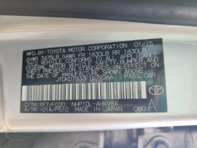 Photo 11 VIN: JTDKDTB33F1579266 - TOYOTA PRIUS C 