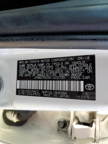 Photo 11 VIN: JTDKDTB33K1622739 - TOYOTA PRIUS C 