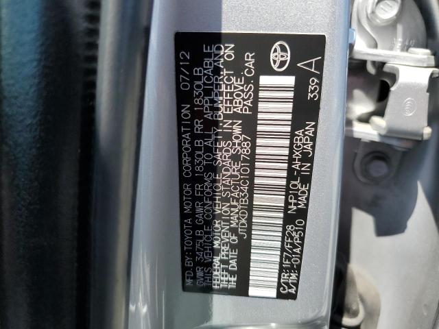 Photo 11 VIN: JTDKDTB34C1017887 - TOYOTA PRIUS 