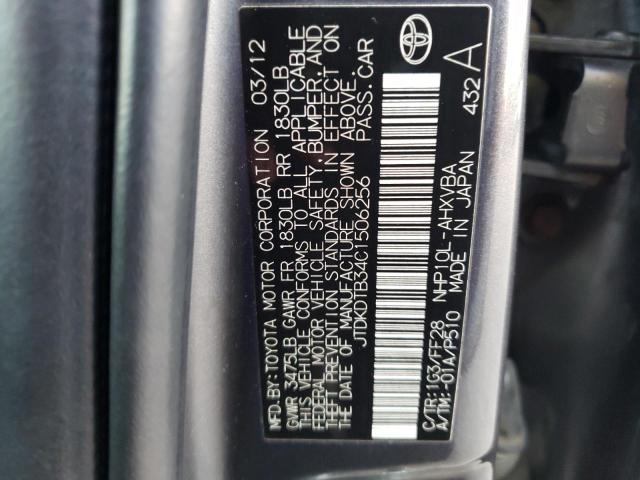 Photo 9 VIN: JTDKDTB34C1506256 - TOYOTA PRIUS C 