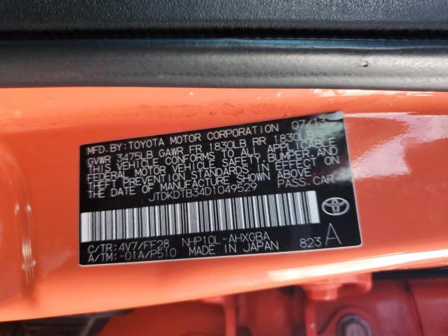 Photo 11 VIN: JTDKDTB34D1049529 - TOYOTA PRIUS 