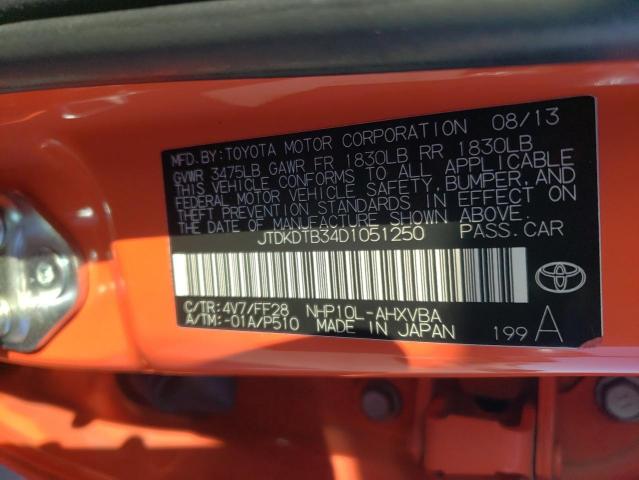 Photo 11 VIN: JTDKDTB34D1051250 - TOYOTA PRIUS C 