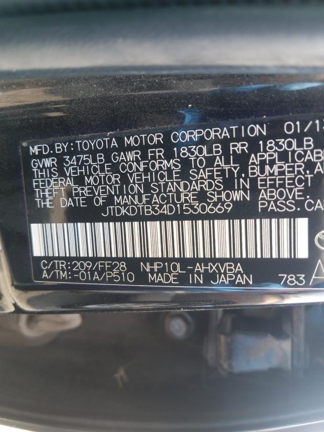 Photo 9 VIN: JTDKDTB34D1530669 - TOYOTA PRIUS C 