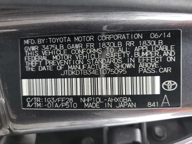 Photo 11 VIN: JTDKDTB34E1075095 - TOYOTA PRIUS C 