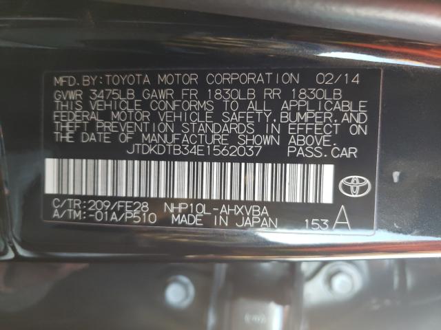 Photo 9 VIN: JTDKDTB34E1562037 - TOYOTA PRIUS C 