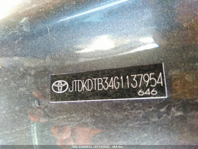 Photo 8 VIN: JTDKDTB34G1137954 - TOYOTA PRIUS C 