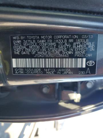 Photo 12 VIN: JTDKDTB35D1038443 - TOYOTA PRIUS 