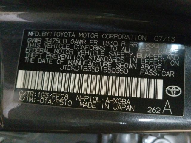 Photo 9 VIN: JTDKDTB35D1550350 - TOYOTA PRIUS C 