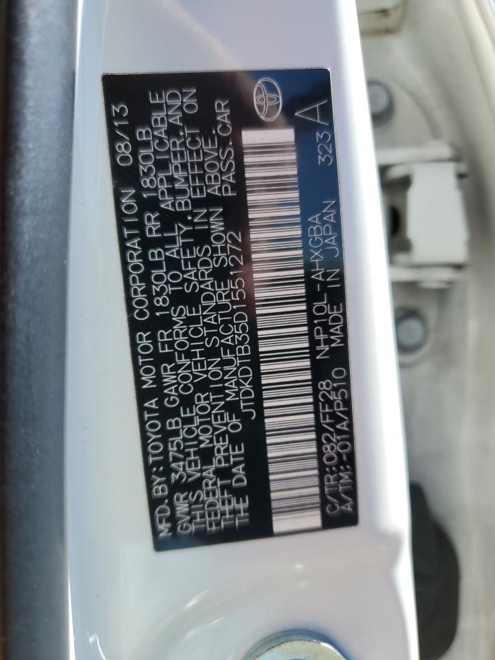 Photo 11 VIN: JTDKDTB35D1551272 - TOYOTA PRIUS 