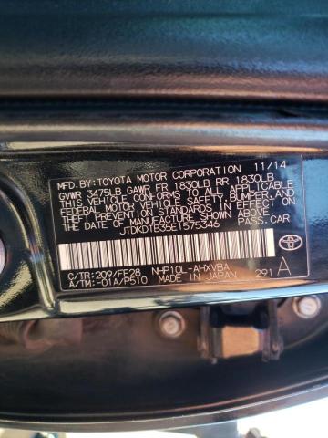 Photo 9 VIN: JTDKDTB35E1575346 - TOYOTA PRIUS C 