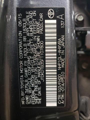 Photo 11 VIN: JTDKDTB35F1107800 - TOYOTA PRIUS 