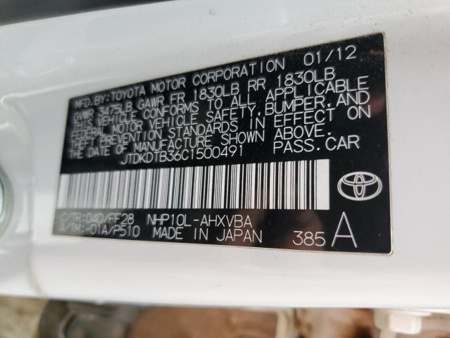 Photo 11 VIN: JTDKDTB36C1500491 - TOYOTA PRIUS 