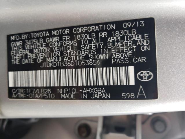 Photo 12 VIN: JTDKDTB36D1053856 - TOYOTA PRIUS 